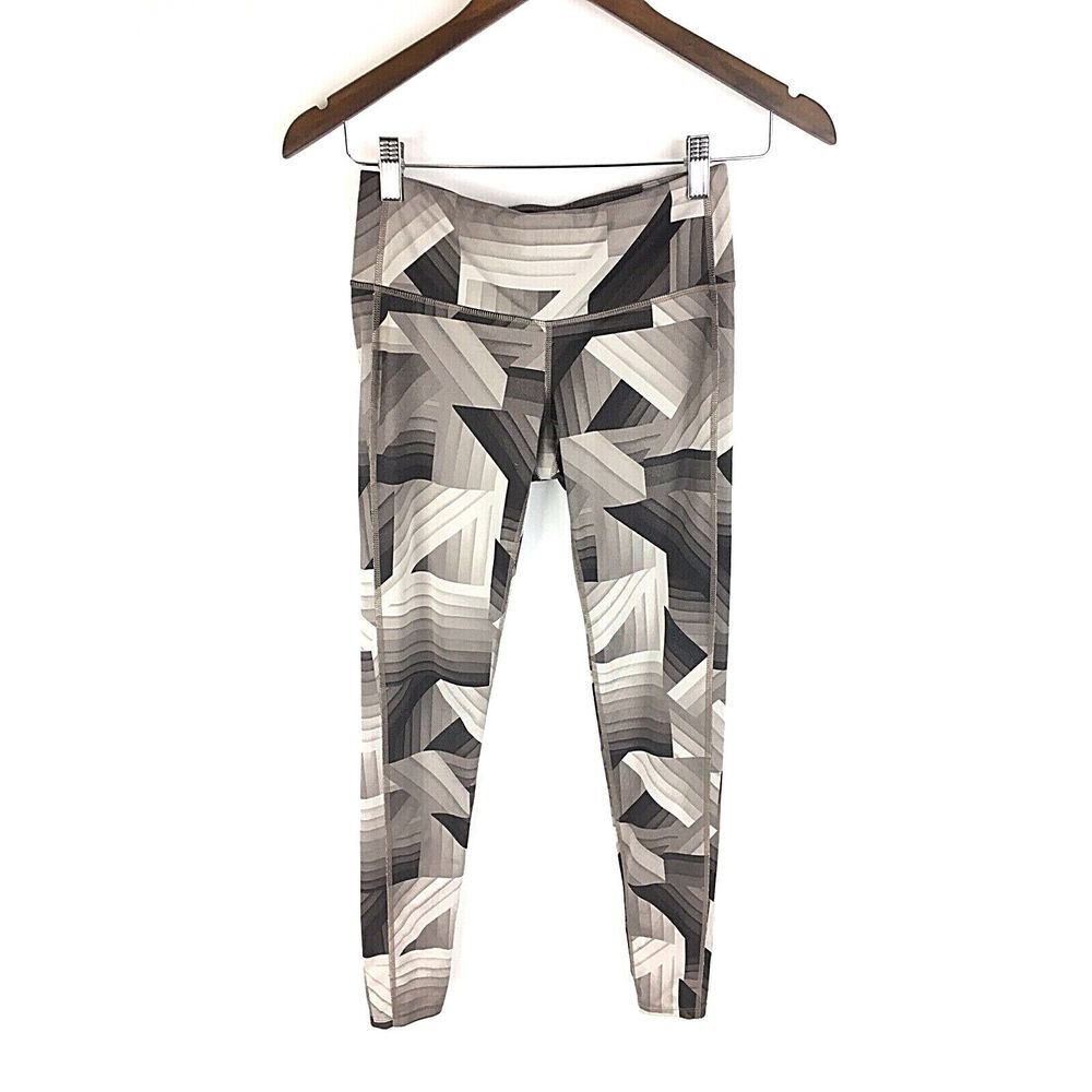 Athleta Womens Chaturanga Geometric Athletic Leggings Size XS Yoga Printed